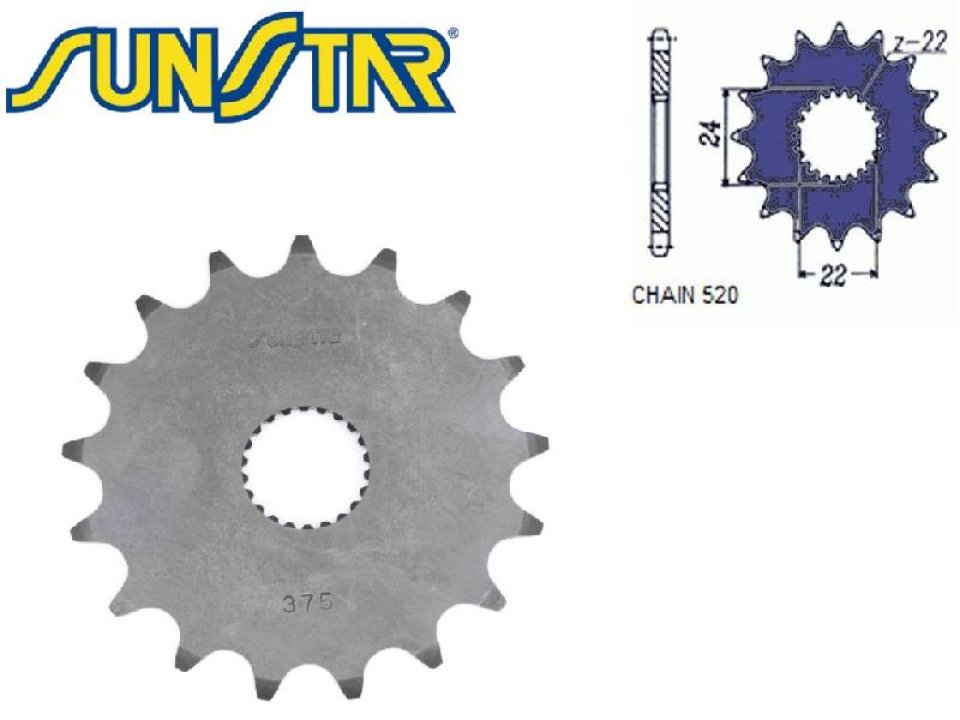 jaszmotor_webshop_lanckerek_elso_sunstar_sunf375_<br>(520_-_17_fogas)