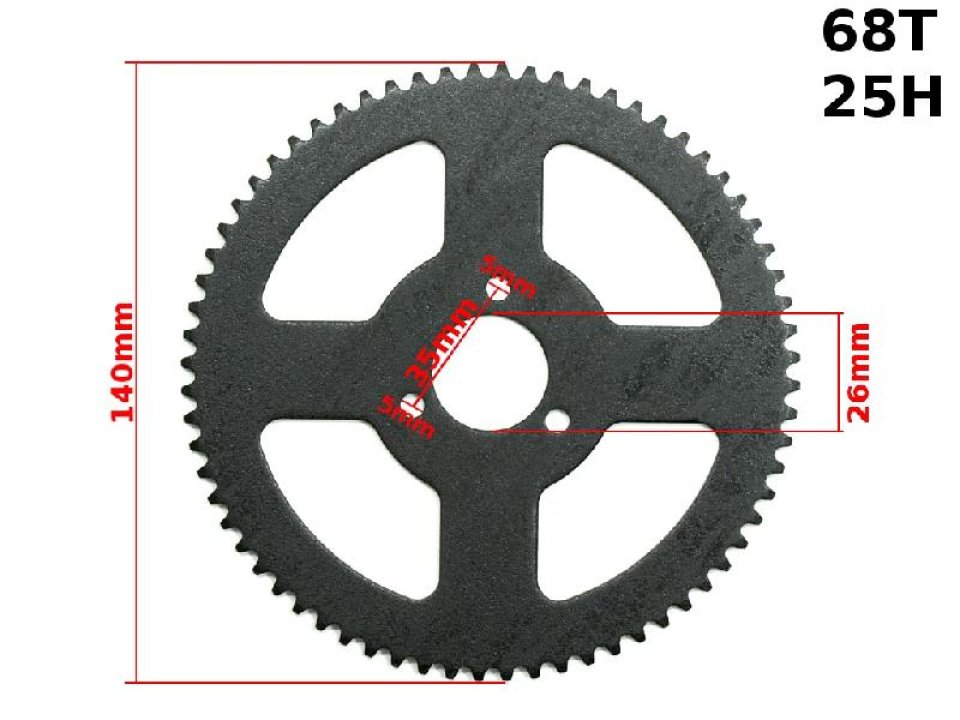 jaszmotor_webshop_lanckerek_hatso_68_fogas,__vekony_lachoz_<br>(25h)_pocket_bike_-_26mm